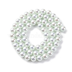 Fili di perle di vetro perlato placcato UV&nbsp;GLAA-F128-01A-T13