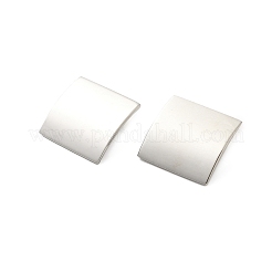 Pendientes cuadrados de acero inoxidable 304 para mujer&nbsp;EJEW-U020-16G