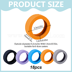 18 copriruota protettivo in silicone per bagagli&nbsp;FIND-OC0013-86E