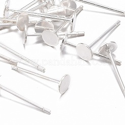 925 apprêt pour boucles d'oreilles à tige plate en argent sterling&nbsp;STER-K167-045C-S