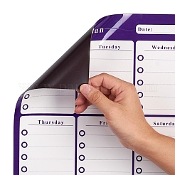 Magnetischer Trockenlösch-Wochenkalender für den Kühlschrank&nbsp;AJEW-E043-07A