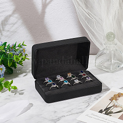 Rechteckige Aufbewahrungsboxen für Ringe aus PU-Leder mit Samt innen&nbsp;AJEW-WH0166-14