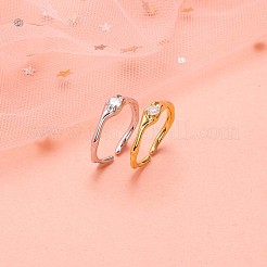 925 anello a polsino aperto in argento sterling&nbsp;JR890B