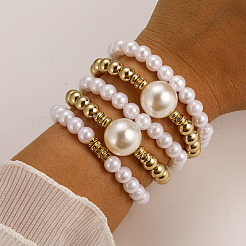 5 bracelet extensible élégant en plastique CCB&nbsp;WGF408F-02