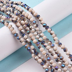Chapelets de perles en verre opaque de couleur unie&nbsp;EGLA-A034-P4mm-I04