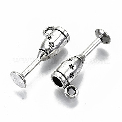 Pendentifs en alliage de style tibétain&nbsp;TIBEP-N009-34AS-NR