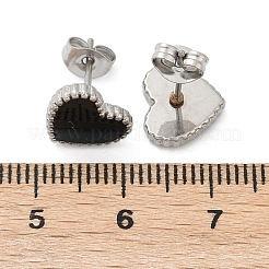 Orecchini a bottone in acciaio inossidabile 304&nbsp;EJEW-I235-04P-A