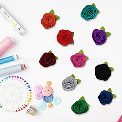 40 Stück 10 Farben Blumen-Vlies-Zubehör&nbsp;DIY-CY0001-73B