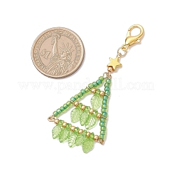 Baumschmuck mit Anhängern aus Acryl- und Glasperlen&nbsp;HJEW-MZ00377