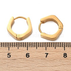 Orecchini a cerchio in acciaio inossidabile 304 effetto lucidatura&nbsp;EJEW-M001-35G