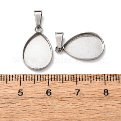 Cabochon pendenti in acciaio inossidabile 304&nbsp;STAS-D379-01A-P