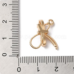 Messing micro pave klare zirkonia anhänger&nbsp;KK-C062-075G