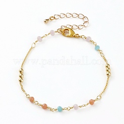 Bracelets de perles de verre à facettes&nbsp;BJEW-JB05853