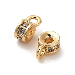 Micro pavé di ottone chiaro tubi in zirconia cubica&nbsp;KK-B110-05G