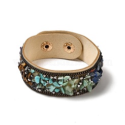 Bracciale con cordino in finta pelle scamosciata&nbsp;BJEW-F428-01