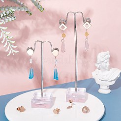 24 pieza de 6 estilos de accesorios para aretes de acero inoxidable 304 con revestimiento iónico (IP)&nbsp;STAS-DC0001-25