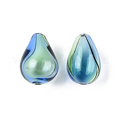 Perles de globe en verre soufflé à la main transparent&nbsp;GLAA-T012-54B