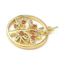 Pendentifs avec zircon cubiques à micro-pavés en laiton&nbsp;KK-L257-20G