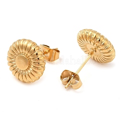 Boucles d'oreilles à clous en acier inoxydable 304 plaqué fer (IP) pour femmes&nbsp;EJEW-M224-05G