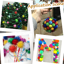 400 pz palline di pompon fatte a mano per bambole fai da te&nbsp;FABR-SC0001-01A-03