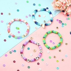 Kit fai da te per la creazione di gioielli con perline di plastica e dischi in argilla polimerica e ccb&nbsp;DIY-YW0010-54A