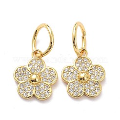 Breloques en laiton zircon cubique transparent&nbsp;LS-ZIRC-L091-075G