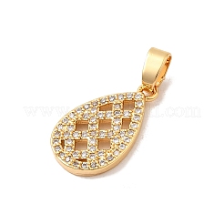 Ottone micro spianare pendenti zirconi&nbsp;KK-P340-42G