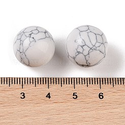 Synthetische Howlith-Kugelperlen ohne Loch&nbsp;G-K353-04D-13