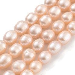 Brins de perles de culture d'eau douce naturelles&nbsp;PEAR-P062-08I