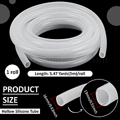 1 rouleau de tube creux en silicone&nbsp;AJEW-BC0010-58A