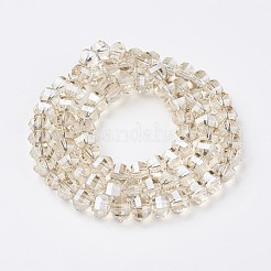 Chapelets de perles en verre électroplaqué&nbsp;EGLA-L012-A-PL02