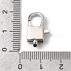 Fermoirs pinces de homard en laiton avec zircone cubique transparente&nbsp;KK-Z078-48A-P