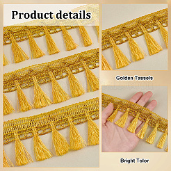 Rubans de dentelle à pampilles en polyester de 14 mètre&nbsp;OCOR-PH0004-32