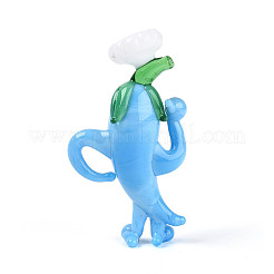 Decorazioni per esposizione di chef di peperoni in cartone animato lavorate a lume fatte a mano&nbsp;LAMP-T025-13M