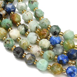 Natürliche Chrysokolla und Lapislazuli Perlen&nbsp;GG-CBA3921-B07-8mm