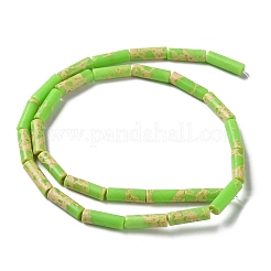 Hebras de cuentas teñidas de jaspe imperial sintético.&nbsp;G-D077-B01-05