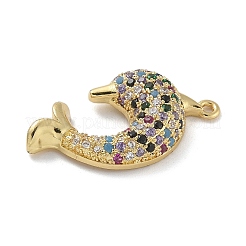 Porte micro ouvrent pendentifs zircone cubique en laiton de placage&nbsp;KK-G515-40G-03