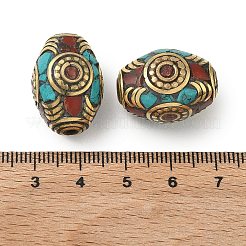 Perline di stile tibetano fatto a mnao&nbsp;KK-Z157-03AG-04