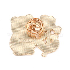 Spille smaltate con orso bianco&nbsp;JEWB-I057-02KCG-02