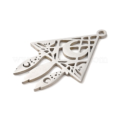 Pendentifs en acier inoxydable 201 anti-ternissement&nbsp;STAS-B049-16P
