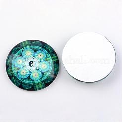 Glas cabochons&nbsp;GGLA-L012-25mm-29