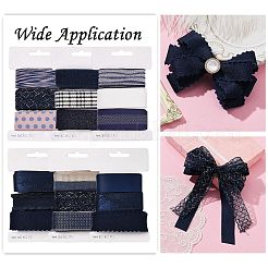 Ruban polyester 9 yards 3 styles&nbsp;SRIB-A014-F03