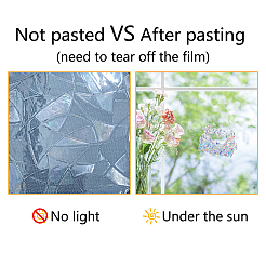 16 Blatt 4 Stil wasserdichte PVC farbige Laser gebeizt Fensterfolie Klebeaufkleber&nbsp;DIY-WH0256-058
