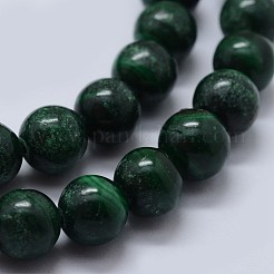Perline malachite naturali fili&nbsp;G-F571-27B2-3mm