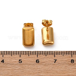 Pendientes de botón de acero inoxidable 304&nbsp;EJEW-C099-21G