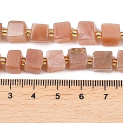 Natürliche sunstone Perlen Stränge&nbsp;G-G053-B28-01