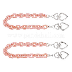 2 Stück Acryl-Gliederketten zur Taschenverlängerung&nbsp;HJEW-TAC0140
