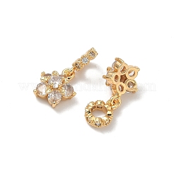 Europäische Anhänger aus Messing mit Pavé-Zirkonia&nbsp;KK-A286-23G-01