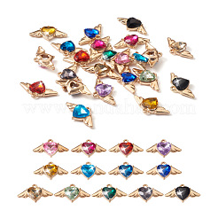 26 Stück 13 Farben Zinklegierung Strass-Anhänger&nbsp;FIND-SW0001-25