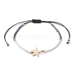 Braccialetti di perline intrecciate con semi di vetro per le donne&nbsp;BJEW-MZ00128-02